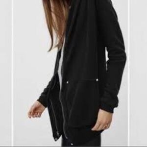 Aritzia Wilfred Free Rousseau Sweater Cardigan Sz Medium Black